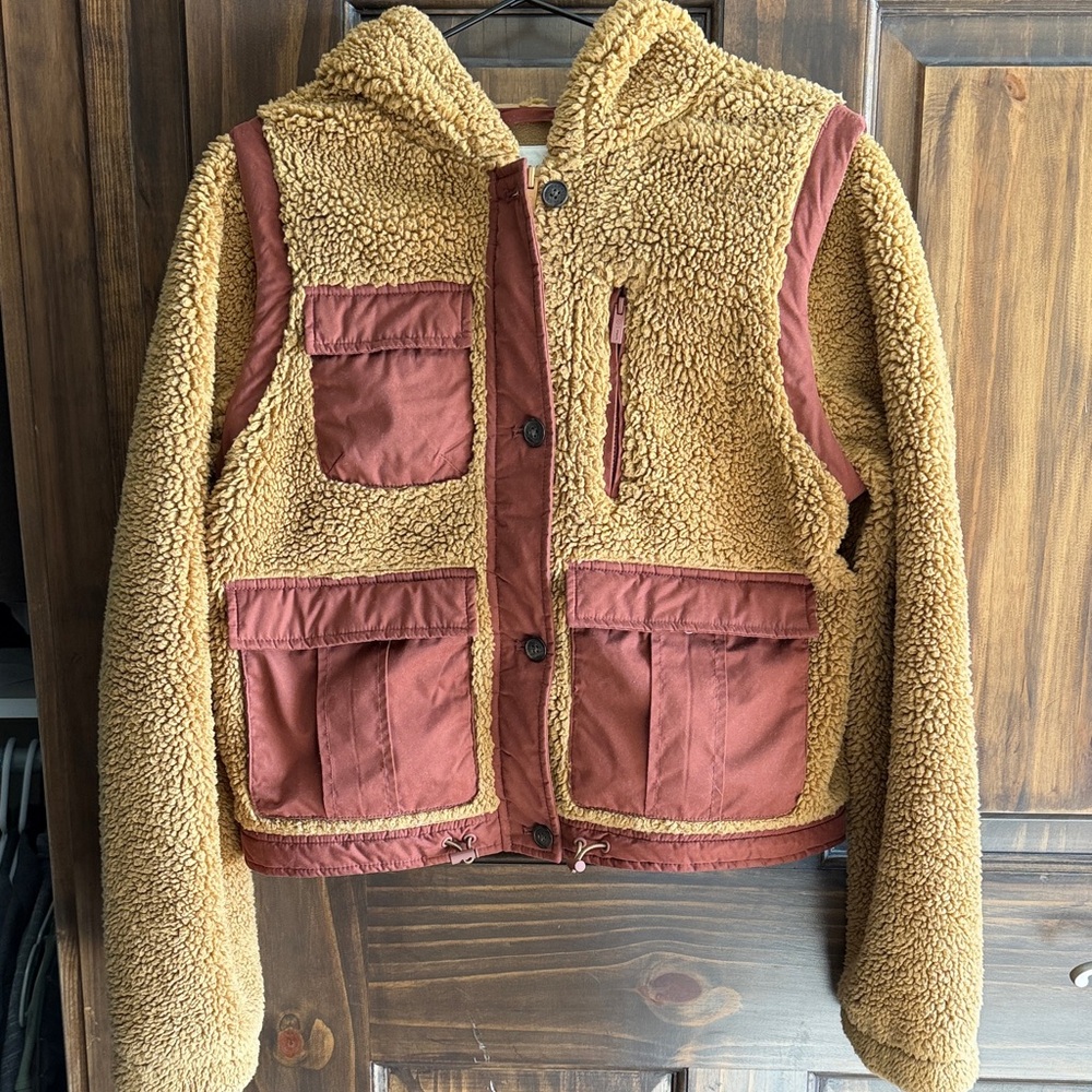 Sherpa Lined Jacket - Brown and Tan